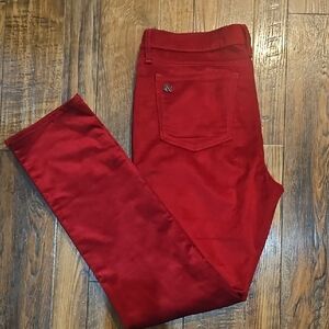 Rock & Republic Crimson Red Corduroy tight Leg Pants. Size 16M